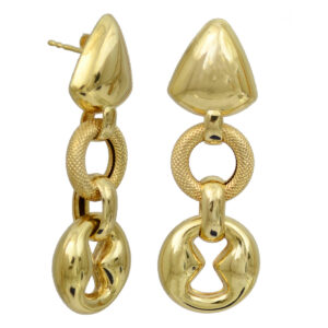 18ct Yellow Gold Fancy Drop Earrings