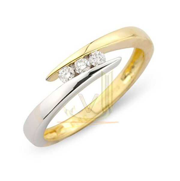 Fancy Trilogy Diamond Ring 1E13D