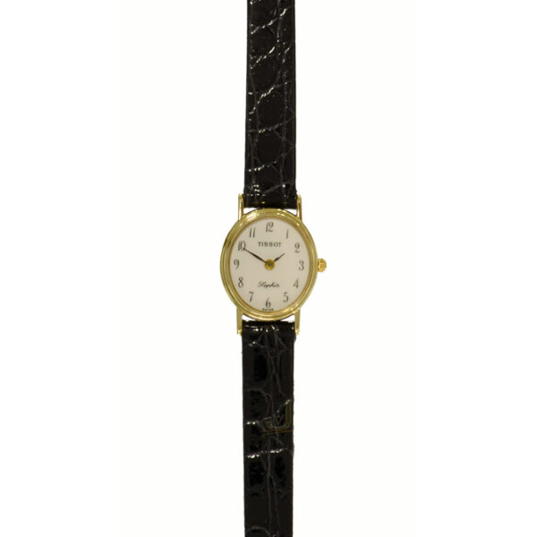 Tissot 9ct Gold Arabic Numeral Ladies Watch T310H310