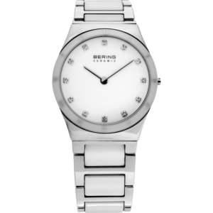 Bering White Ceramic Ladies Watch