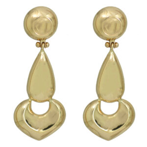 48mm Gold Fancy Teardrop Earring