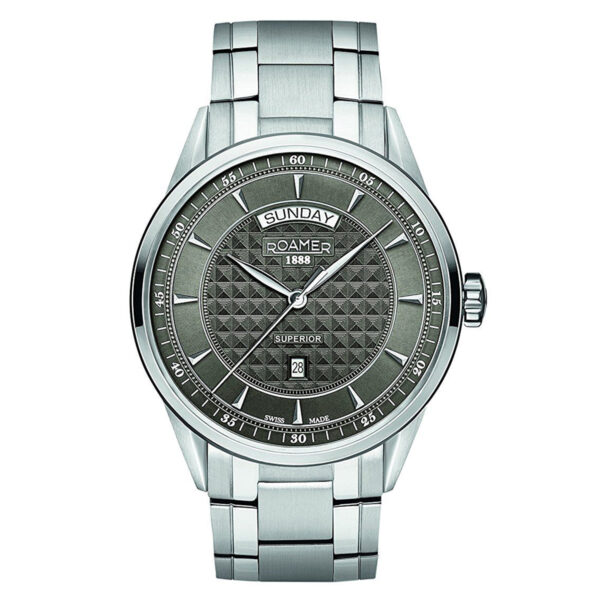 Roamer Superior Grey Dial Sapphire Crystal Watch 508293410550