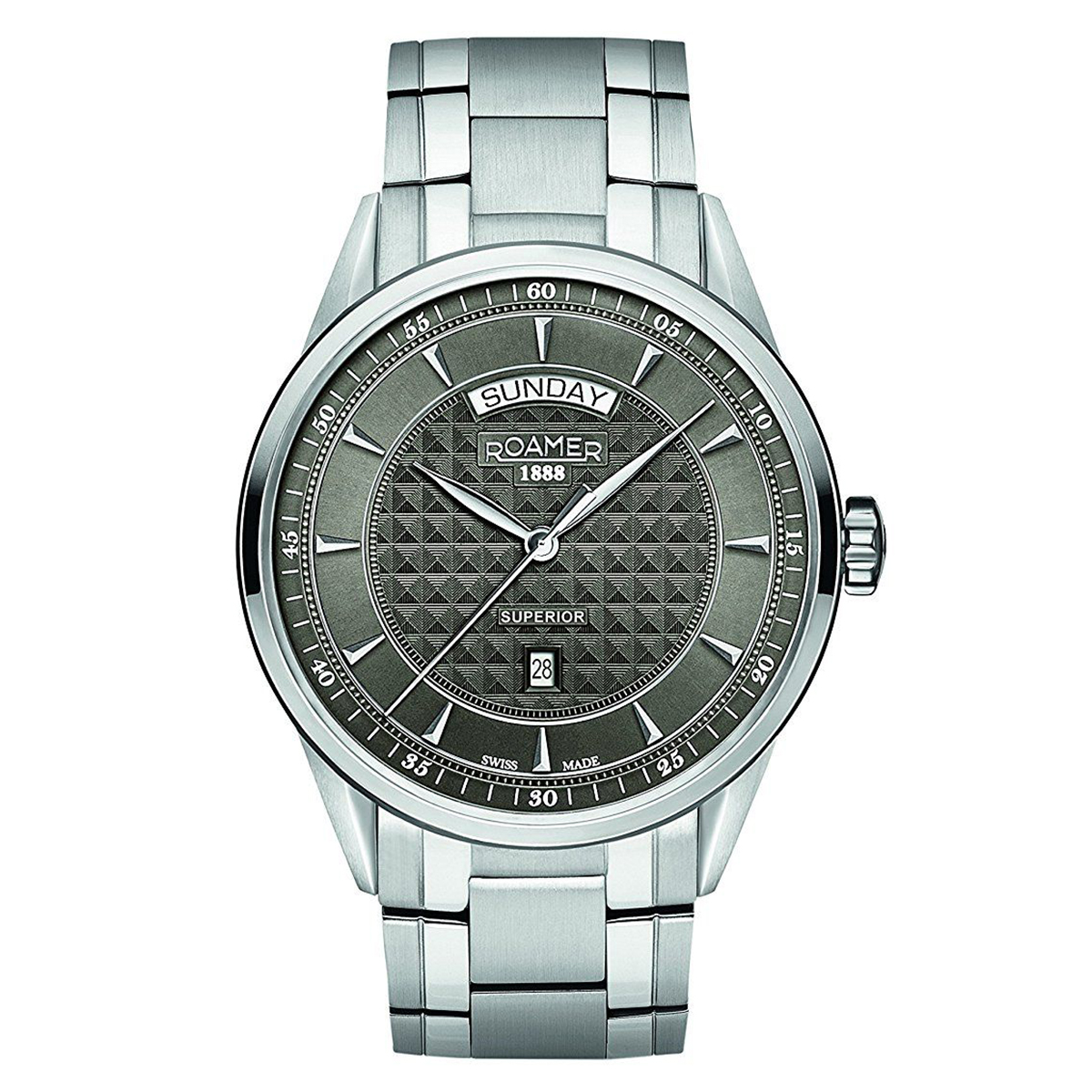 Roamer Superior Grey Dial Sapphire Crystal Watch 508293410550