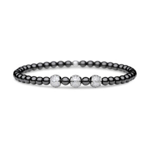 Bering Arctic Glow Black Shiny Ceramic Bracelet