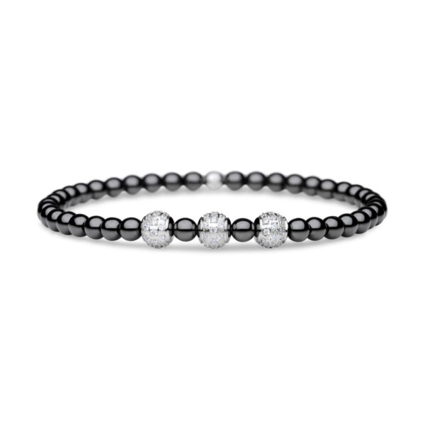 Bering Arctic Glow Black Shiny Ceramic Bracelet 607-6117-200