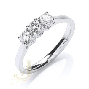 Certificated Diamond Trilogy Ring