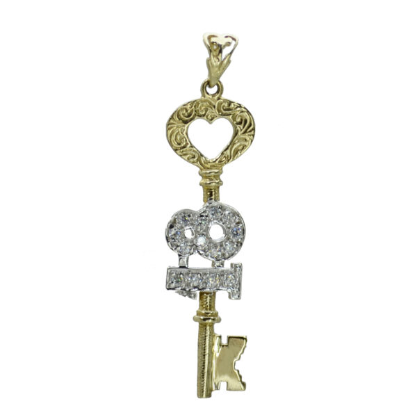 9ct-Gold 18th-Birthday key pd0452