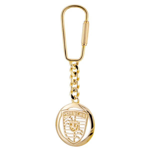 9ct-gold Porsche-emblem Key-Ring PEHCEG