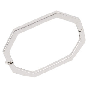 White Gold Octagon Bangle