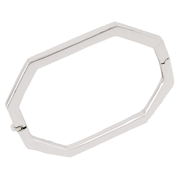 White Gold Octagon Bangle BN271