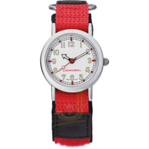 Cannibal Red Strap Arabic Numeral Children Watch