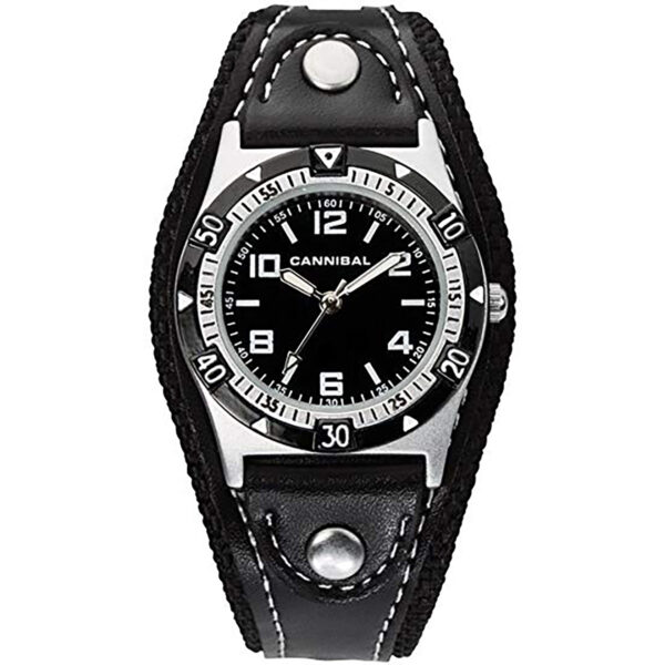 Cannibal Black Fabric Strap Watch CK087-03