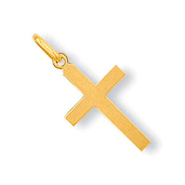 9ct Gold Plain Cross pendant CX0002