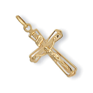 9ct Gold Crucifix Cross Pendant