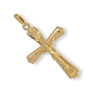 9ct Gold Crucifix Cross Pendant