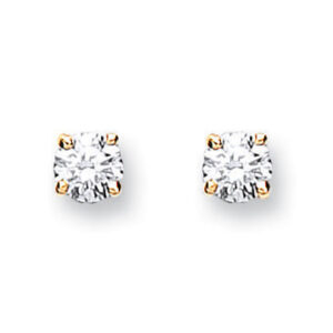 18ct Gold 0.25 ct natural Diamond Studs