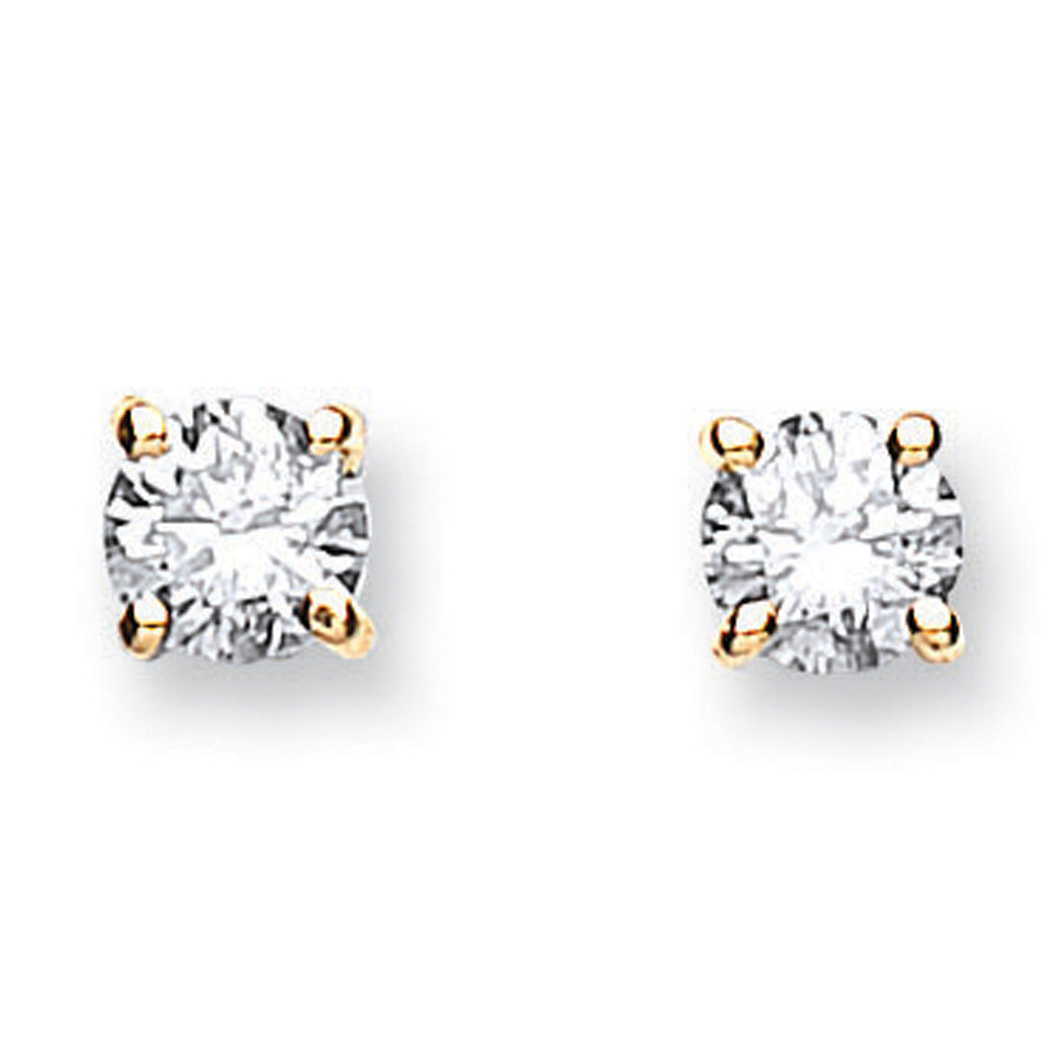 18ct Gold 0.50ct natural Diamond Studs DER0002