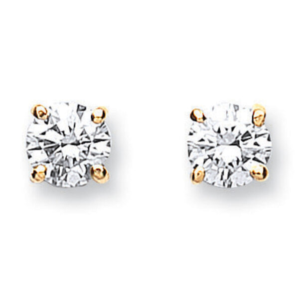 18ct Gold 0.70ct natural Diamond Studs DER0003