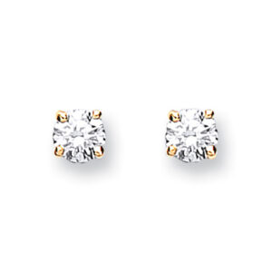 Yellow Gold 0.20 ct Diamond Studs