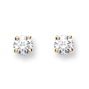 Yellow Gold 0.25 ct Diamond Studs