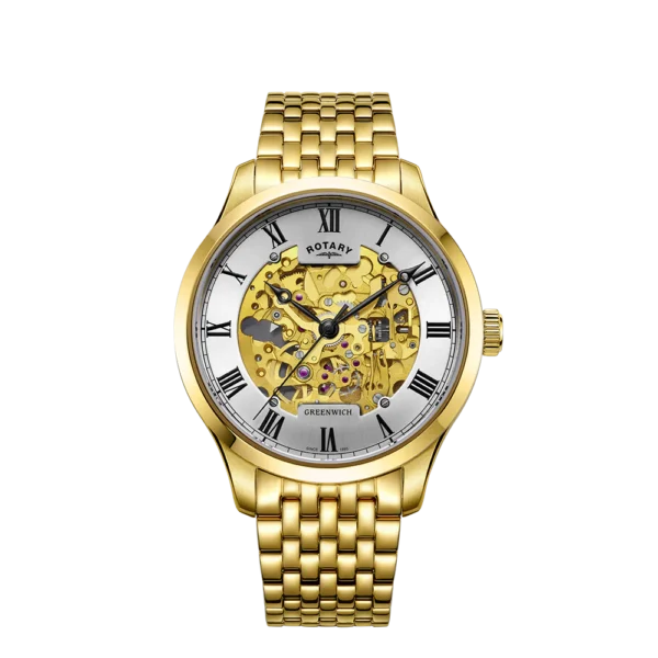 Rotary Gold PVD Skeleton Automatic Watch GB02941/03