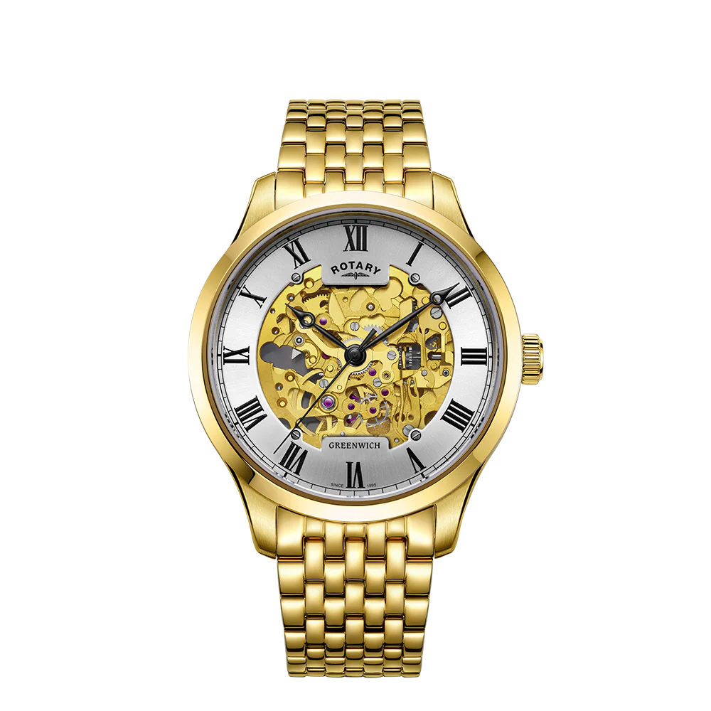 Rotary Gold PVD Skeleton Automatic Watch GB02941/03