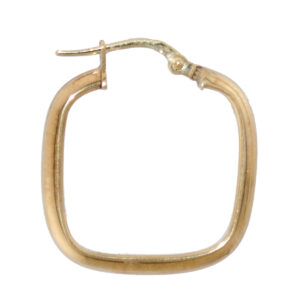 Gold Squircle Hoop Earring