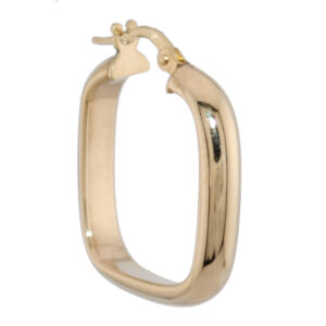 Gold Squircle Hoop Earring