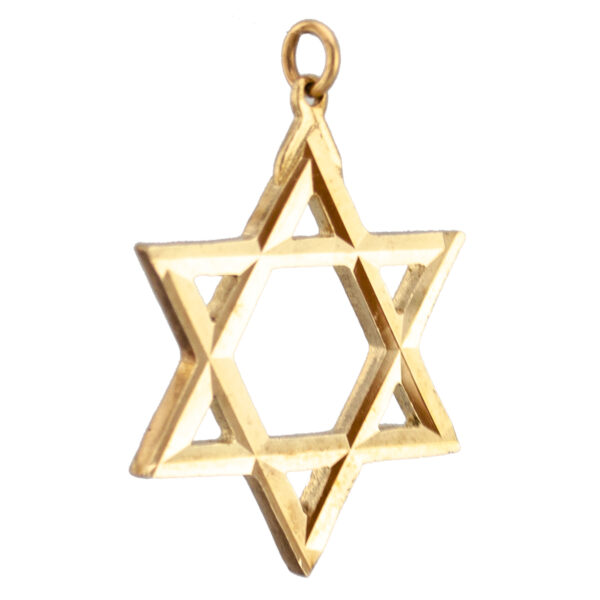 Gold-Star-Of-David-Large-Diamond-Cut-Pendant-RL315