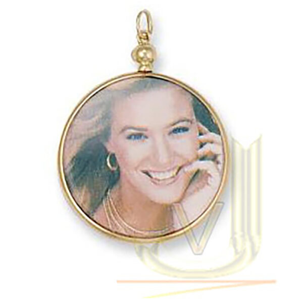 Gold Double sided 40mm Picture Locket PD0235