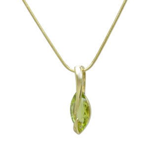 Peridot Pendant and Chain