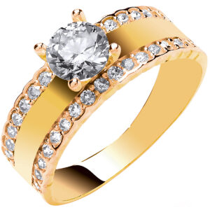 Ladies Gold Engagement Ring