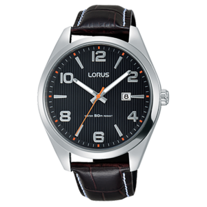 Lorus Mens Classic Black Dial Watch