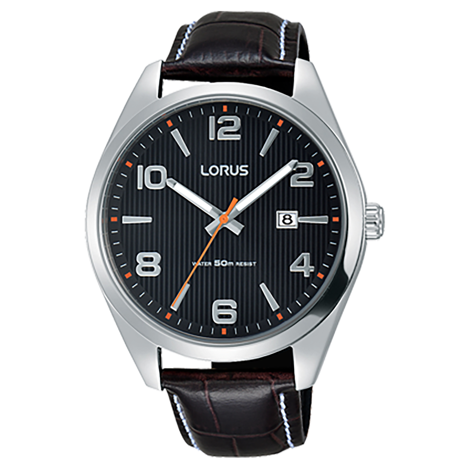 Lorus Mens Classic Black Dial Watch RH957GX9