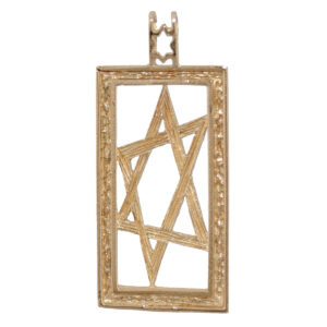 Rectangle Star Of David Pendant