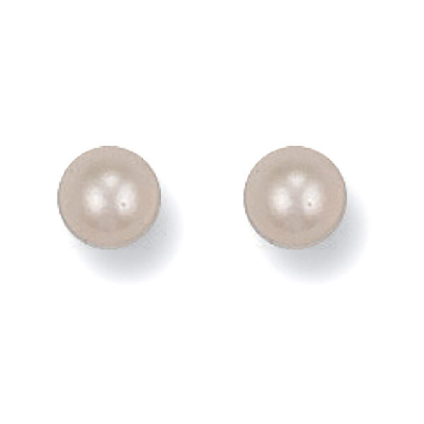 Gold 5mm Cultured Pearl Studs ST0070