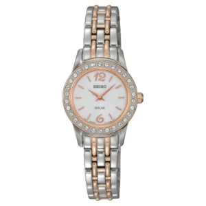 Seiko Solar Ladies Watch On Two Tone Bracelet