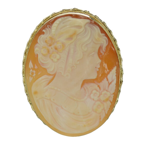 Shell Cameo Brooch-Pin VJ003