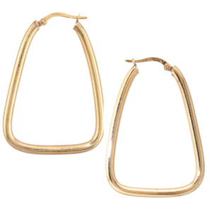 Triangle Shape Hoop Earrings