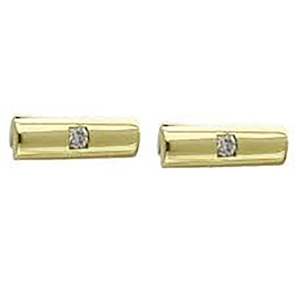 9ct Gold Diamond Cufflinks VJECUF211