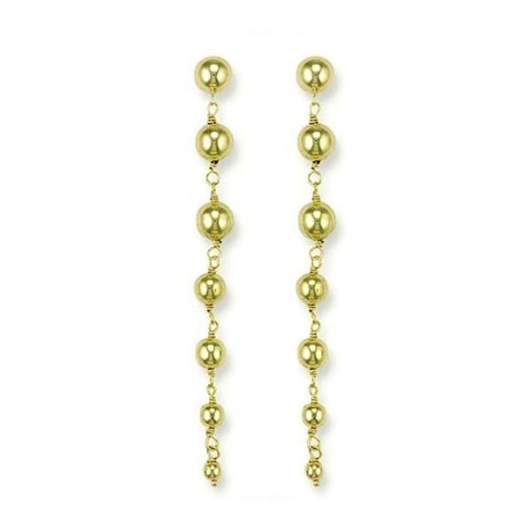 Gold 7 Balls Drop Earring ER1078