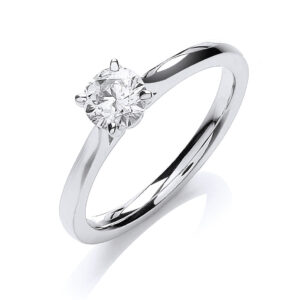 Certificated Diamond Solitaire Ring