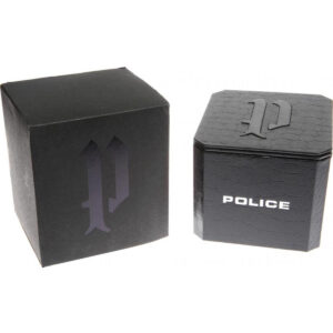 Police IP Black Rectangular Saleve Watch