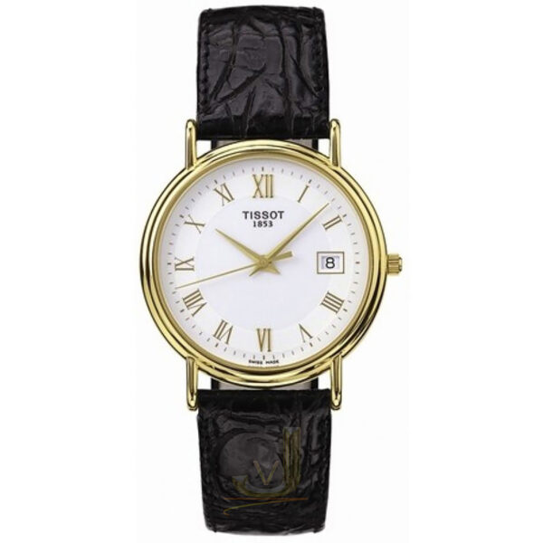 Tissot 18ct White Dial Roman Numeral Ladies Watch T71312913