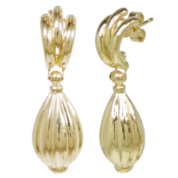 Gold Fancy Teardrop Earring ABC-OS-ER00045