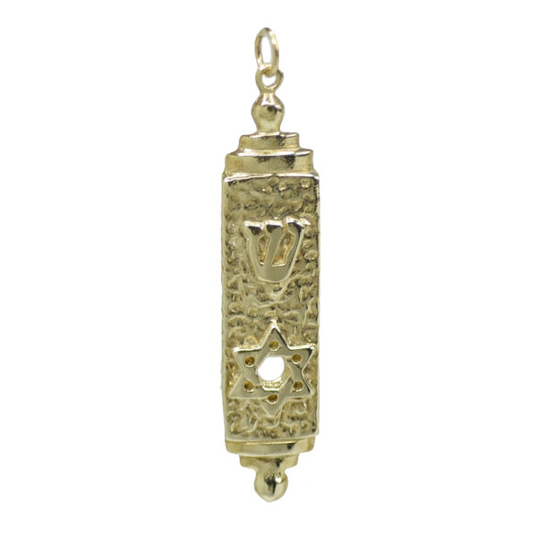 9ct Gold Mezuzah Pendant B390EW