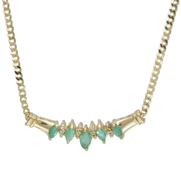 Gold Emerald and Diamond Collarette CHP072