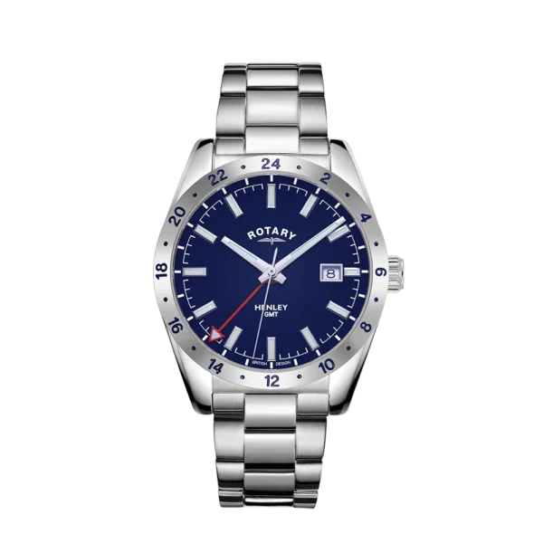 Rotary Blue Dial Henley GMT Gents Watch GB05176/05