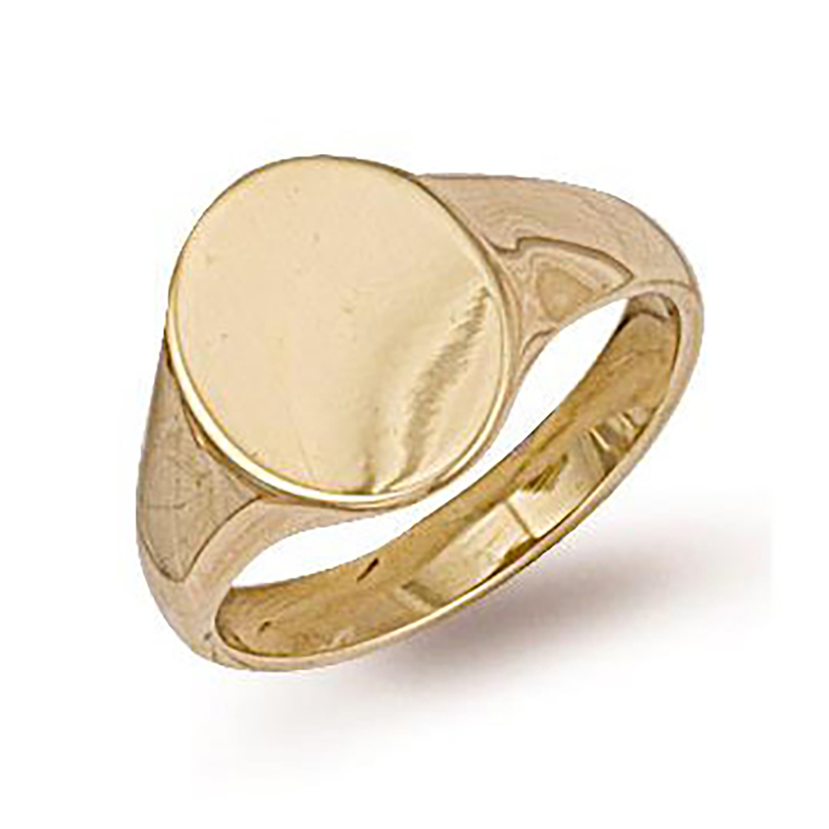 Gold Oval Signet Ring R0121