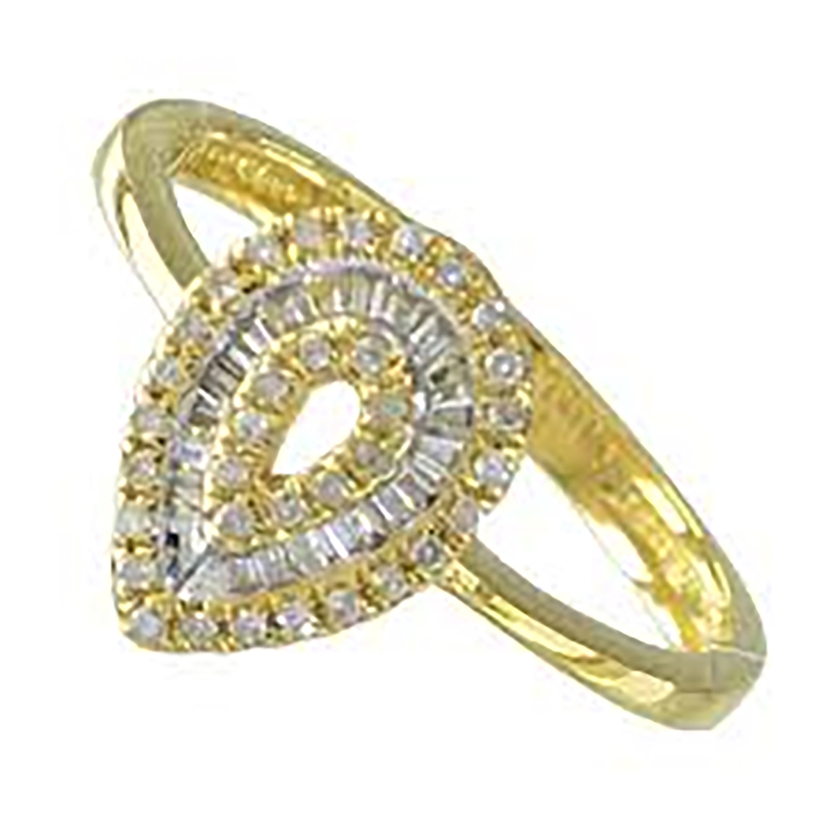 Teardrop Diamond Cluster Ring ABC722-8